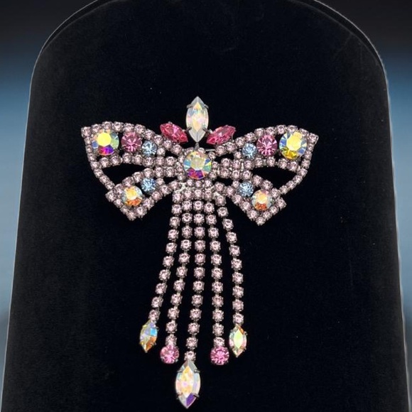 🔶NICKY BUTLER FASHION COLLECTIBLE Crystal Butterfly Bow Brooch ONE OF A KIND NB - Picture 4 of 13